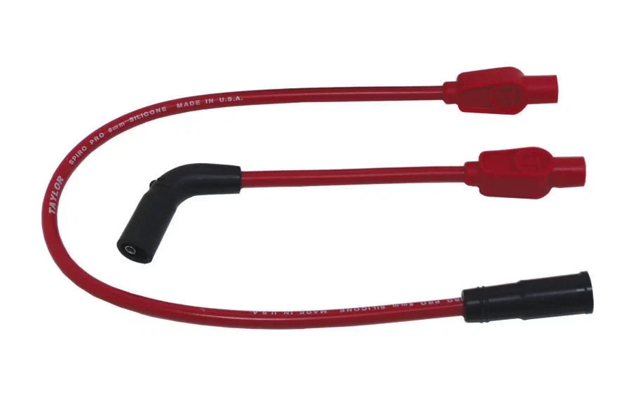 Spark Plug Wire Set 1999-2011 Harley-Davidson 8mm Silicone Spiro Pro 180_ 10233